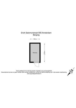 Floorplan - Erich Salomonstraat 559, 1087 GT Amsterdam